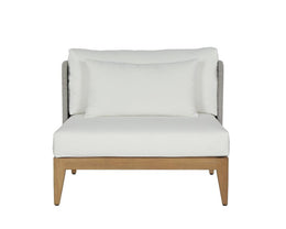 Ibiza Armless Chair - Natural - Regency White