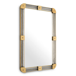 Mirror Heracles Antique Brass Finish