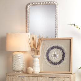 Rectangle Audrey Mirror-White Washed