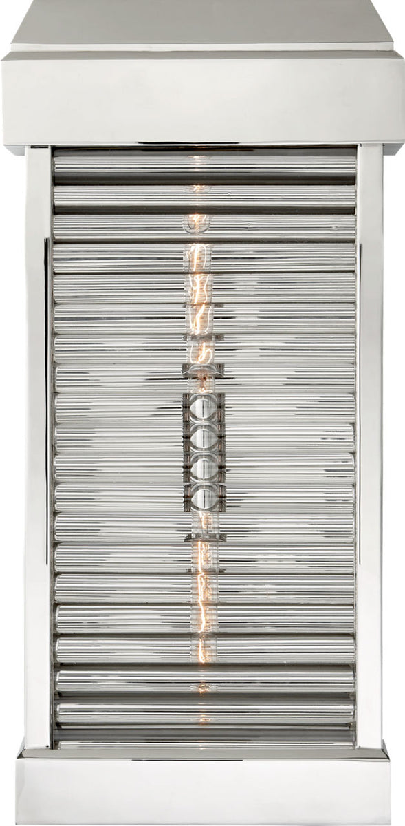 Dunmore Large Curved Glass Louver Sconce main image 1