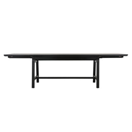 Welters Extendable Dining Table Acacia Wood and Oak Veneer - Black