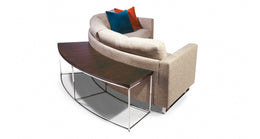 Design Classic Circle Sofa Table In Polished Stainless Steel