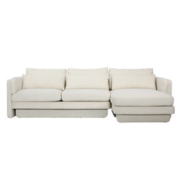Valento Chaise Sectional Boucle - Toscana Ivory