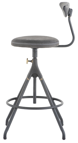 Akron Counter Stool - Storm Black, 19.5in
