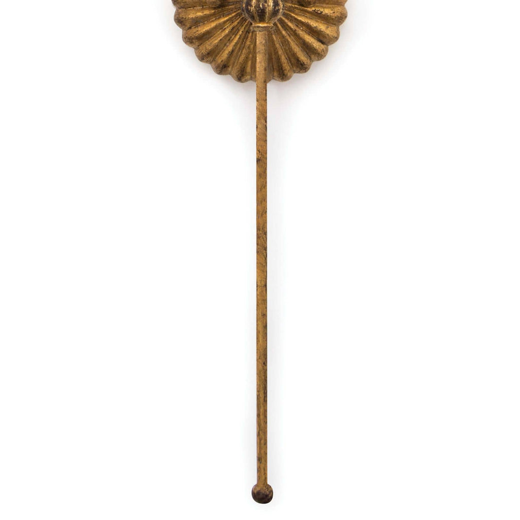 Clove Sconce Single - Antique Gold Leaf