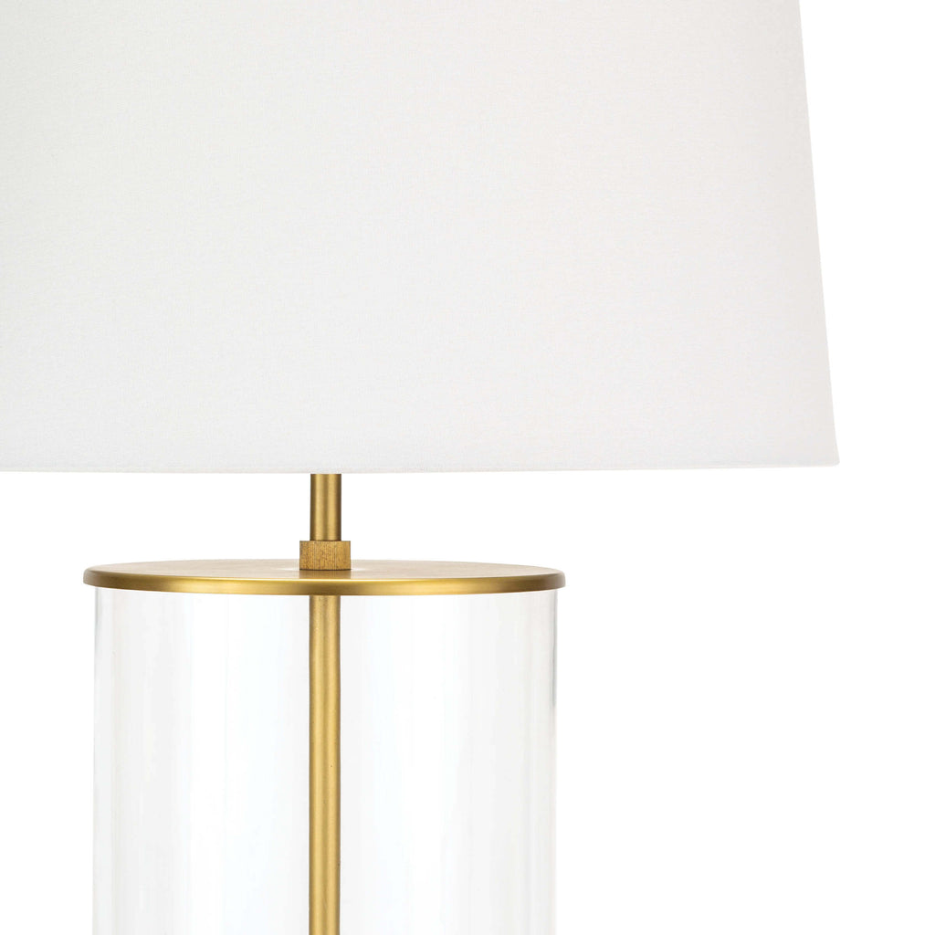 Magelian Glass Table Lamp - Natural Brass