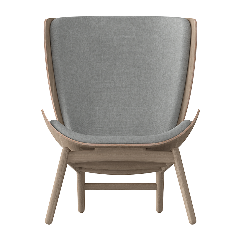 The Reader Lounge Chair, Oak, Silver Grey