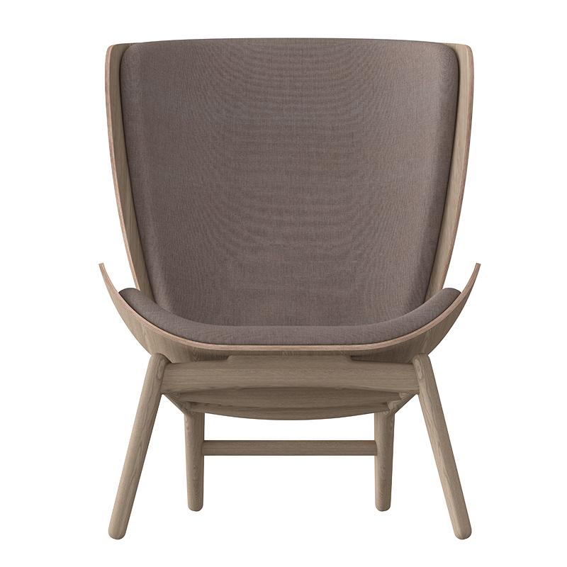 The Reader Lounge Chair, Oak, Dusty Rose