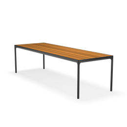 Four Table - 270 X 90 Cm - Black, Table Top - Bamboo