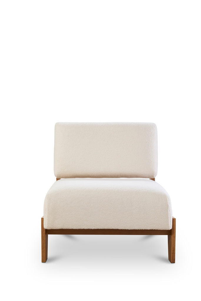 Schulte Chair, Warm White, White Oak