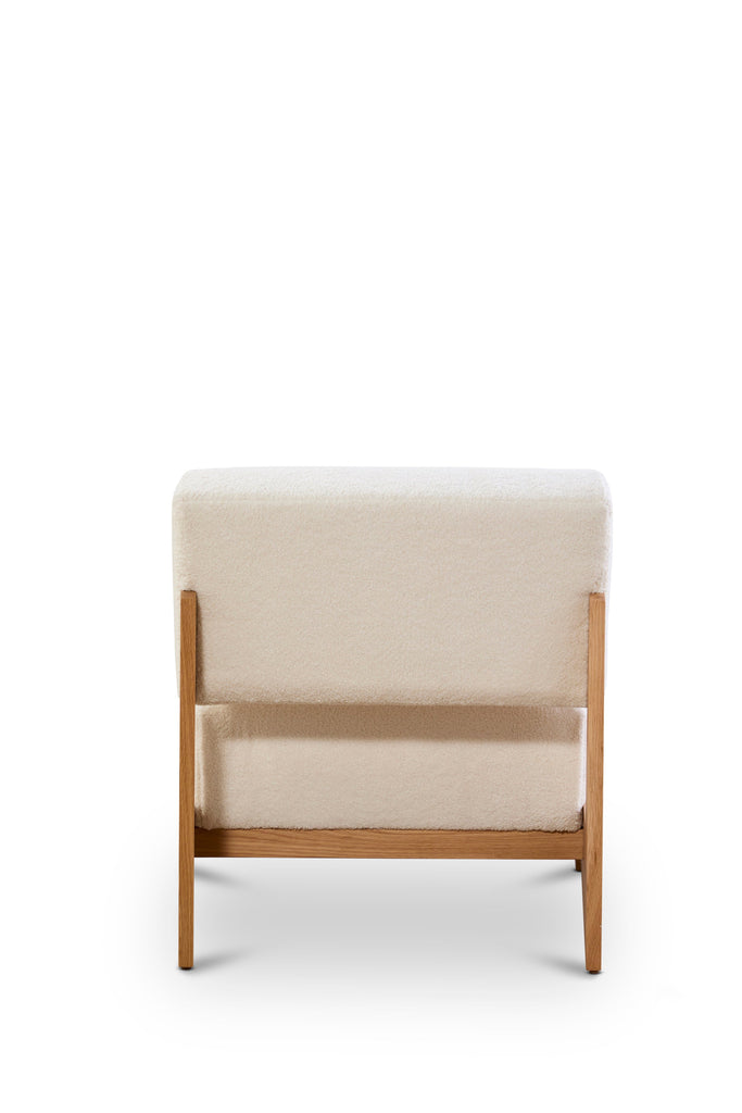 Schulte Chair, Warm White, White Oak