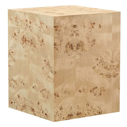 Cosmos Square Burl Wood Side Table