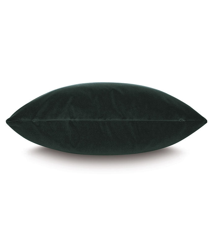 Uma Velvet Decorative Pillow In Emerald