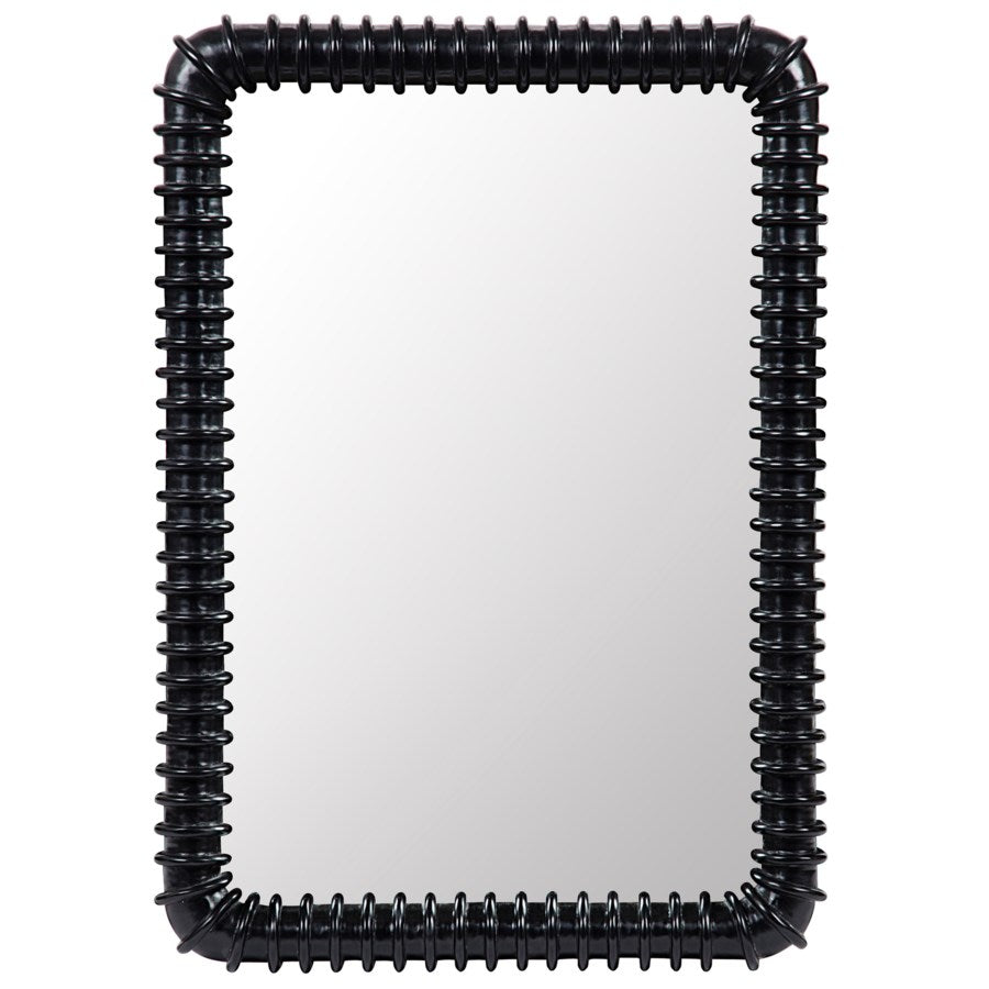 Toshi Mirror, Hand Rubbed Black