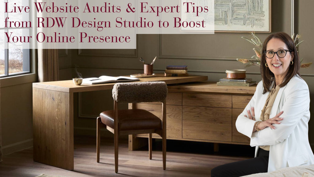 What Your Interior Design Website Is Really Saying: 3 Live Audits + Smart Fixes from RDW Design Studio