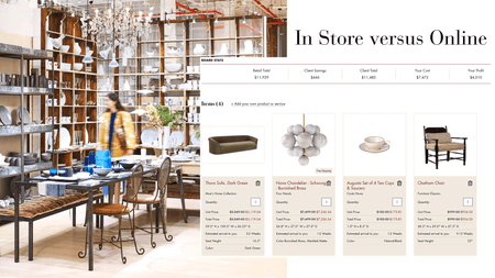 The Pros and Cons of Buying Furniture Online vs. In-Store for Interior Designers - Daniel House Club