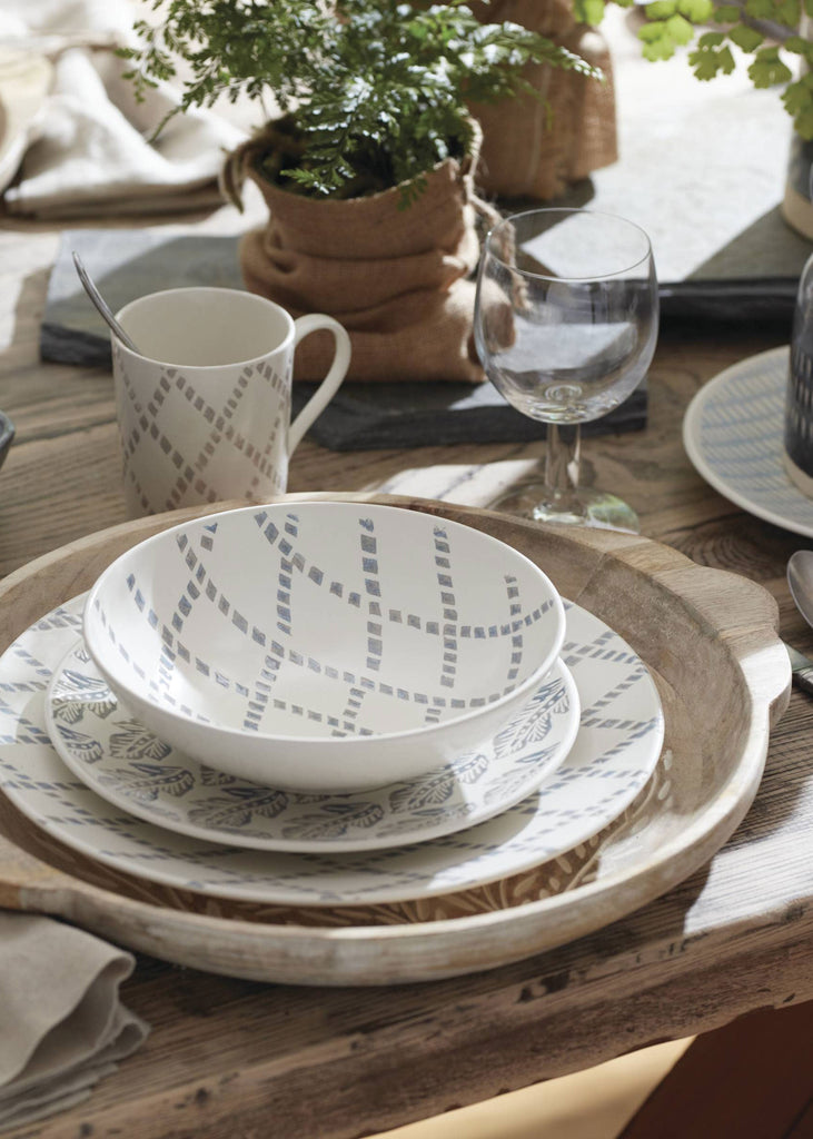 summer dishes on wooden table, wholesale dishes for designers