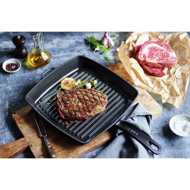 Staub Cast Iron 12-inch Square Grill Pan