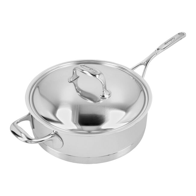 11-inch Saute Pan With Helper Handle And Lid, 18/10 Stainless Steel