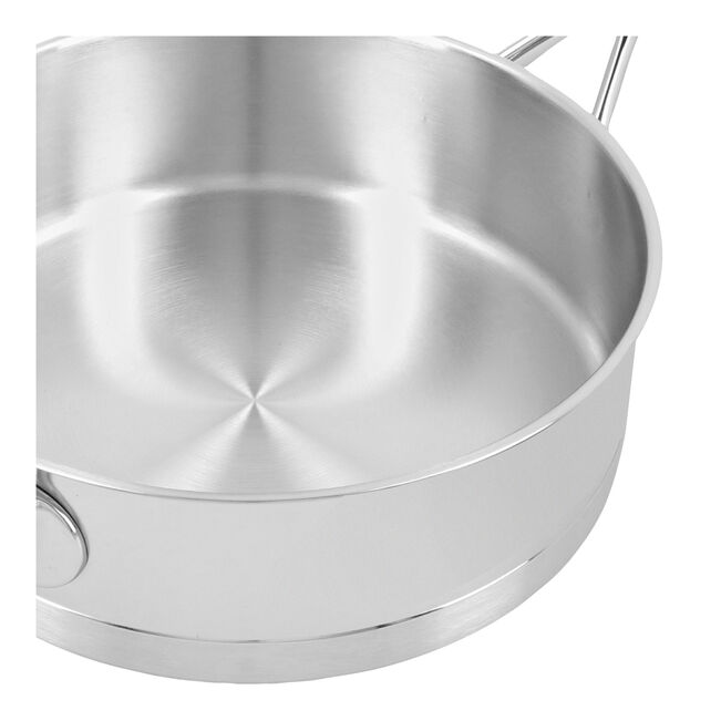 11-inch Saute Pan With Helper Handle And Lid, 18/10 Stainless Steel