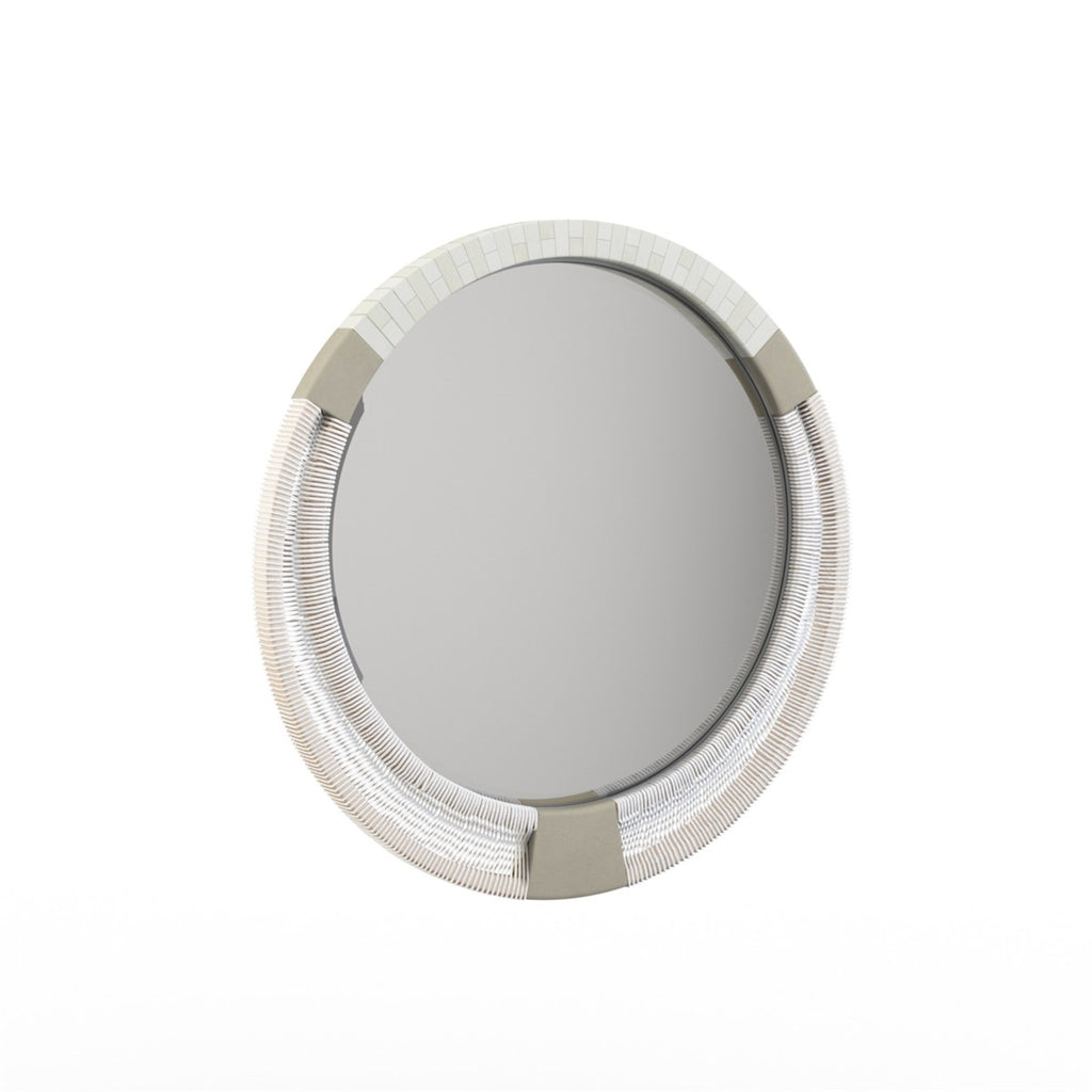 Water Gyre Round Multimedia Mirror