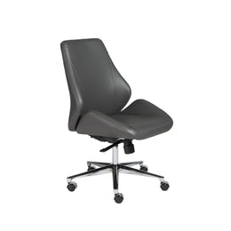 Bergen Low Back Office Chair w/o Armrests - Grey