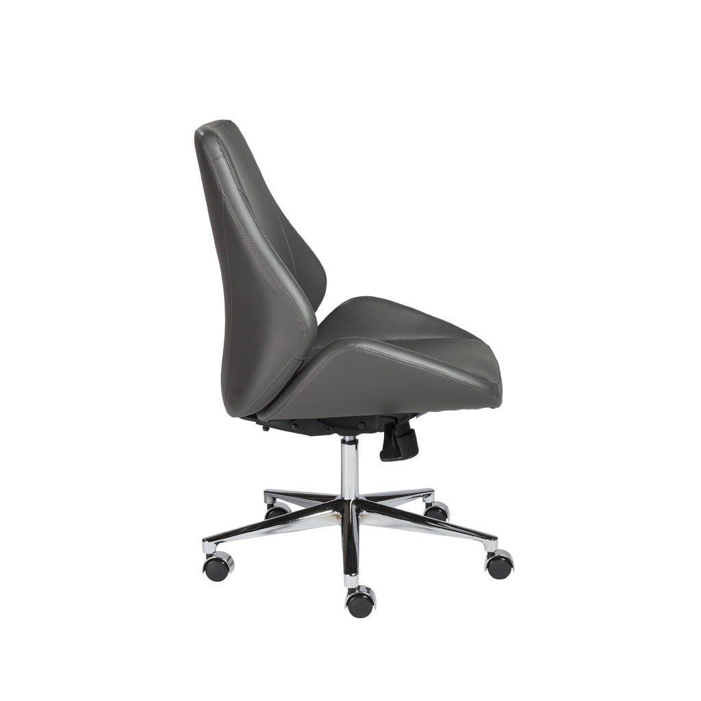 Bergen Low Back Office Chair w/o Armrests - Grey