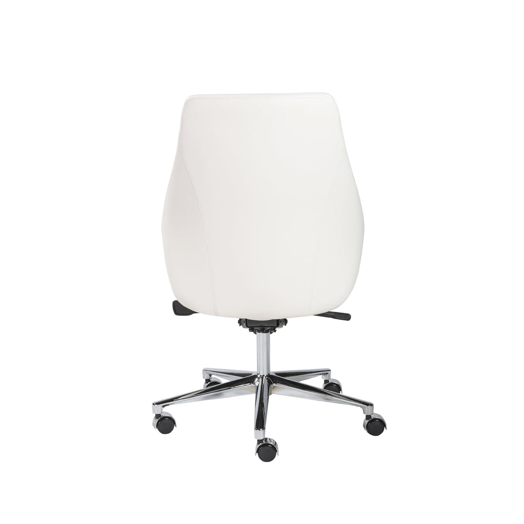 Bergen Low Back Office Chair w/o Armrests - White