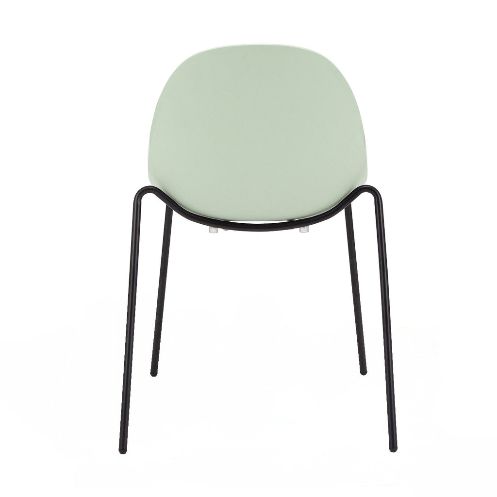 Tayte Stacking Side Chair - Green,Set of 2