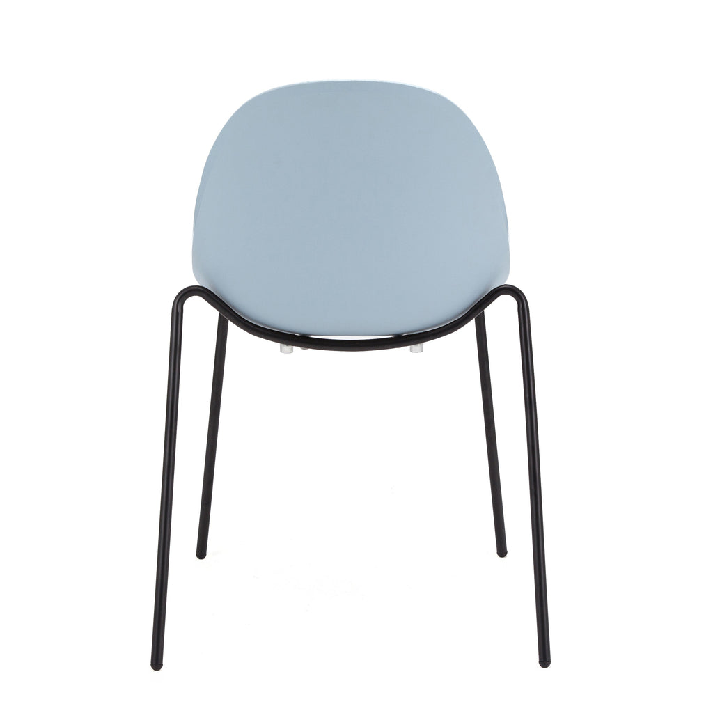 Tayte Stacking Side Chair - Blue,Set of 2