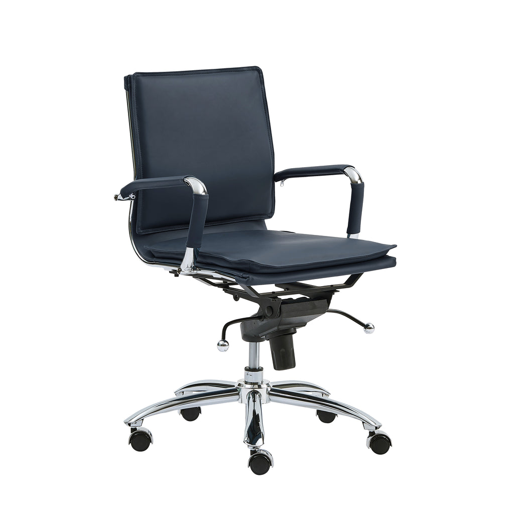 Gunar Pro Low Back Office Chair - Blue