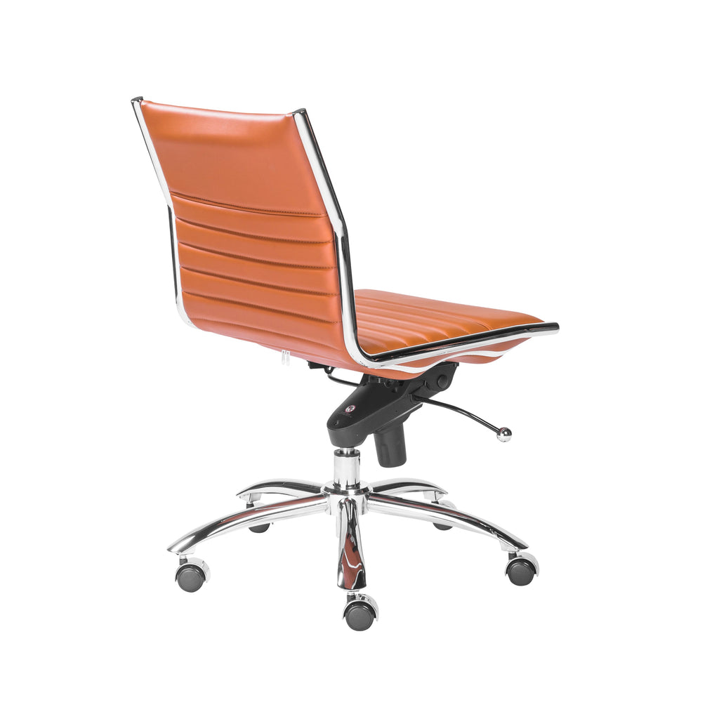 Dirk Low Back Office Chair w/o Armrests - Cognac