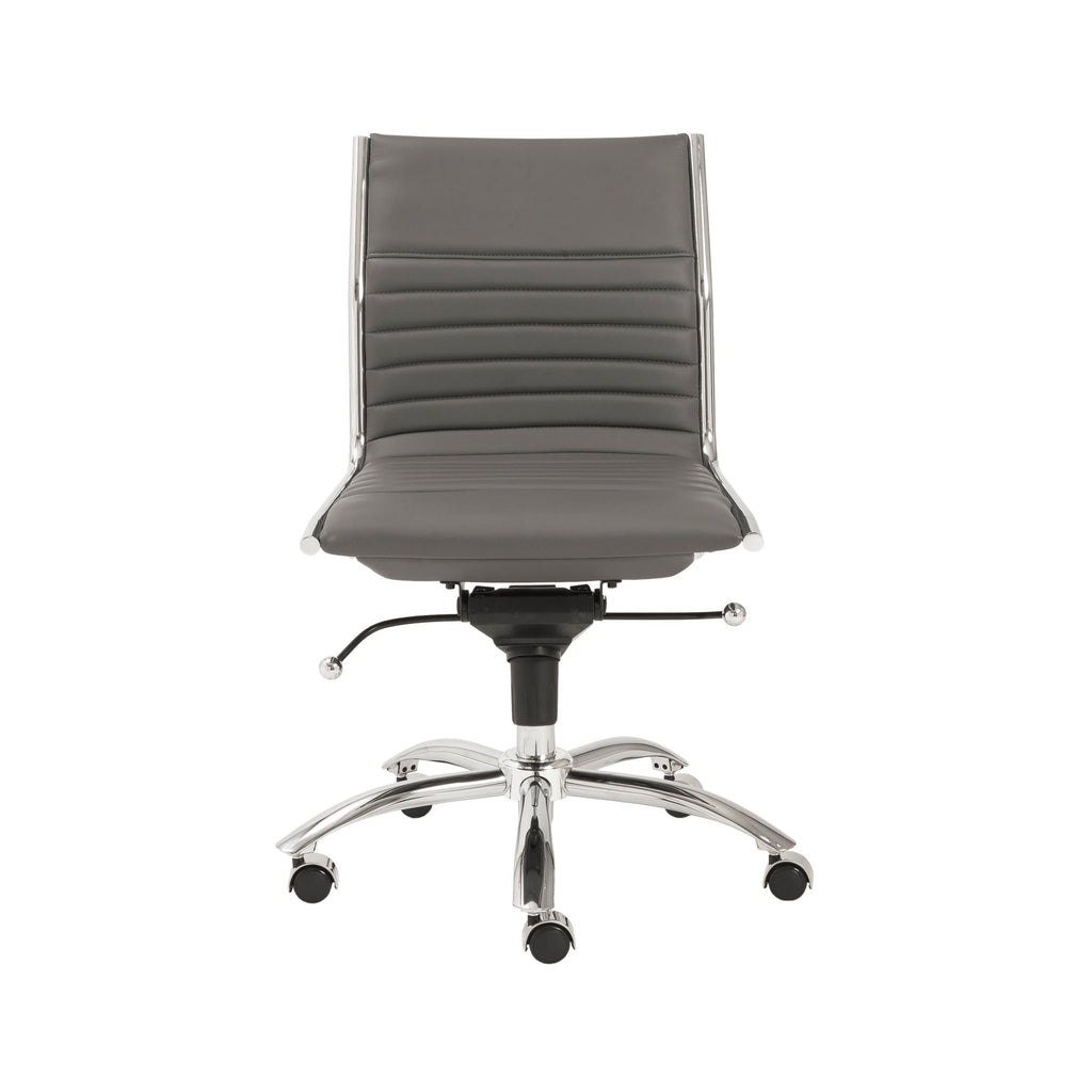 Dirk Low Back Office Chair w/o Armrests - Grey