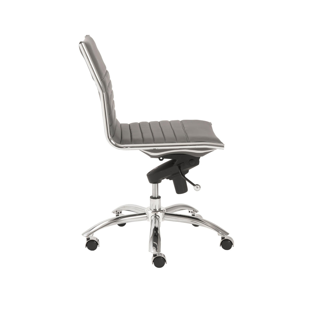 Dirk Low Back Office Chair w/o Armrests - Grey
