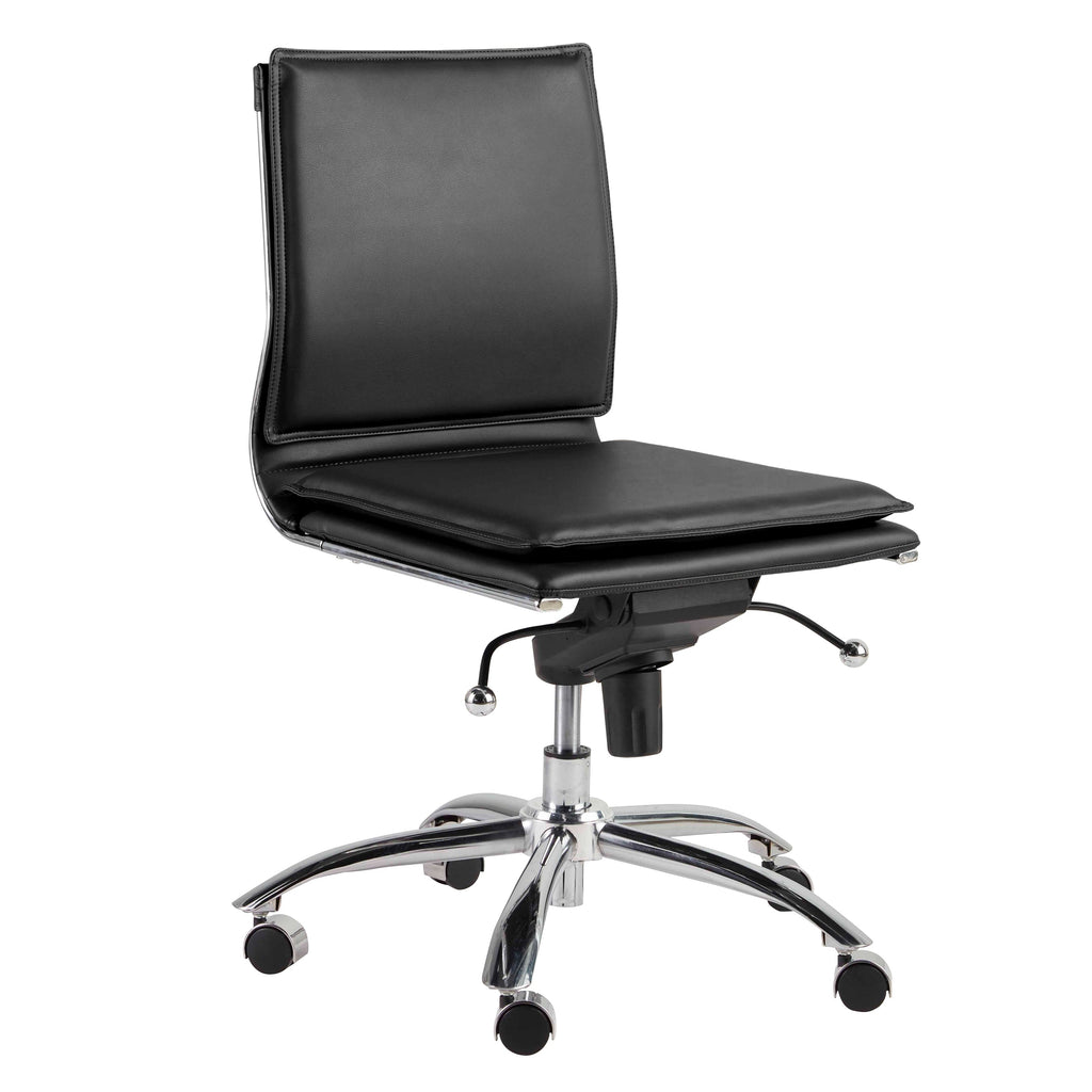 Gunar Pro Low Back Office Chair w/o Armrests - Black