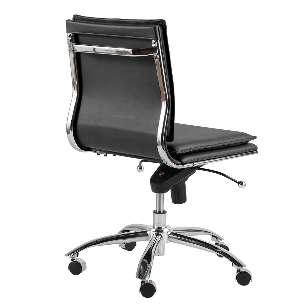 Gunar Pro Low Back Office Chair w/o Armrests - Black