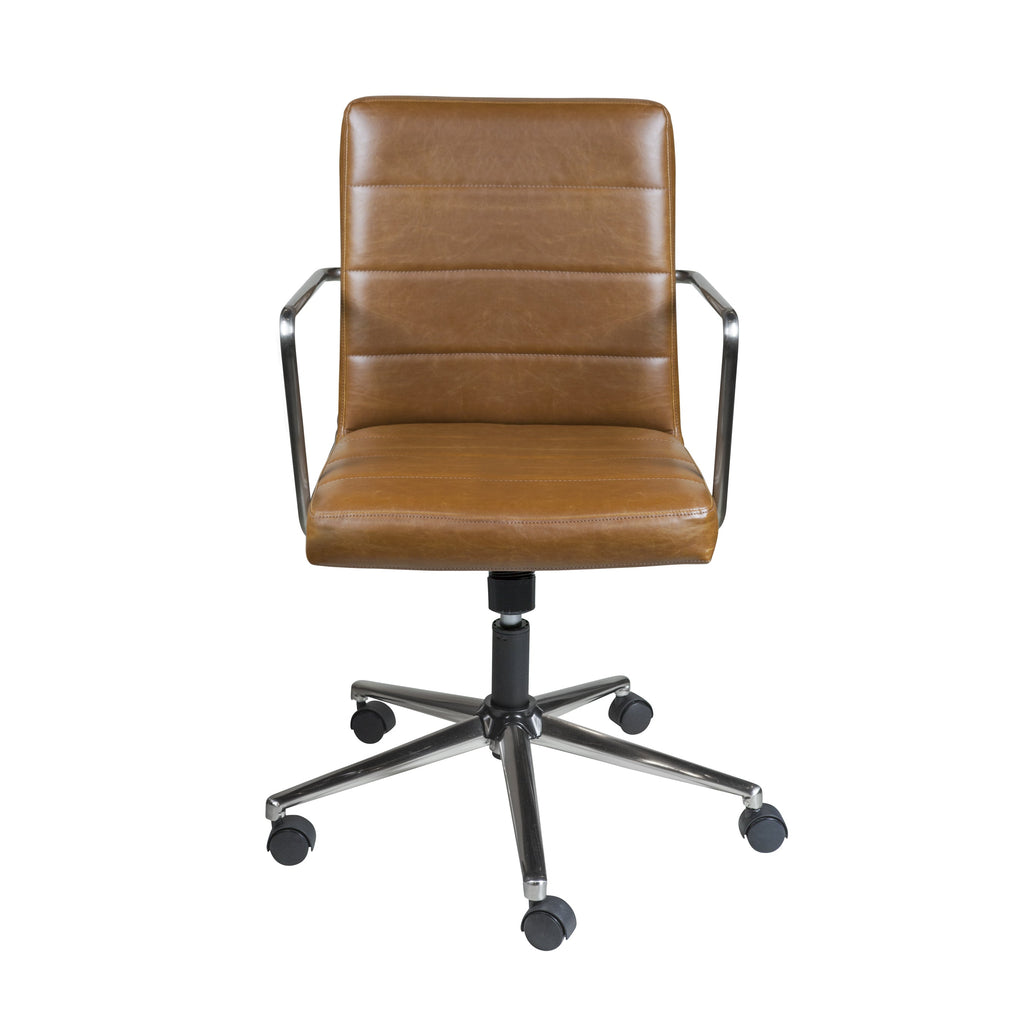 Leander Low Back Office Chair - Brown