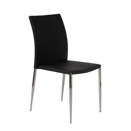 Diana Stacking Side Chair - Black,Set of 2