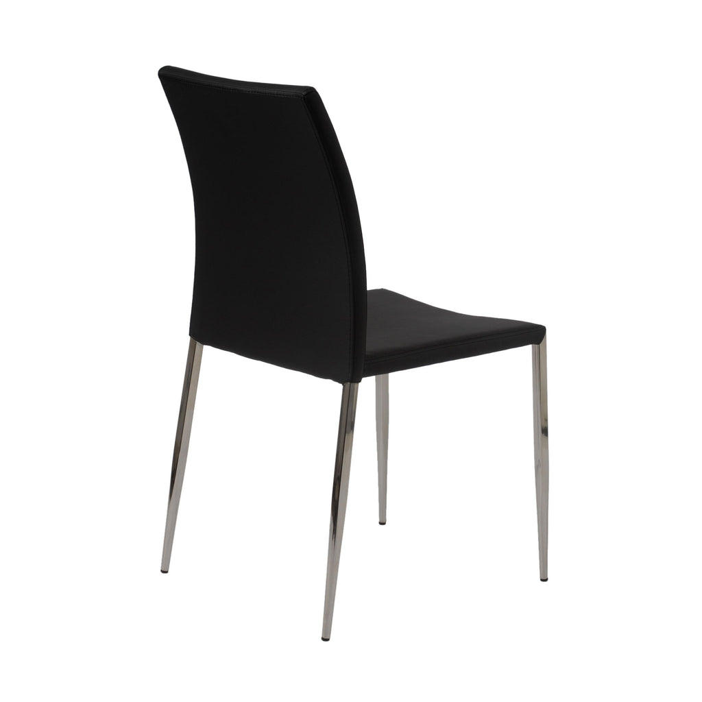 Diana Stacking Side Chair - Black,Set of 2