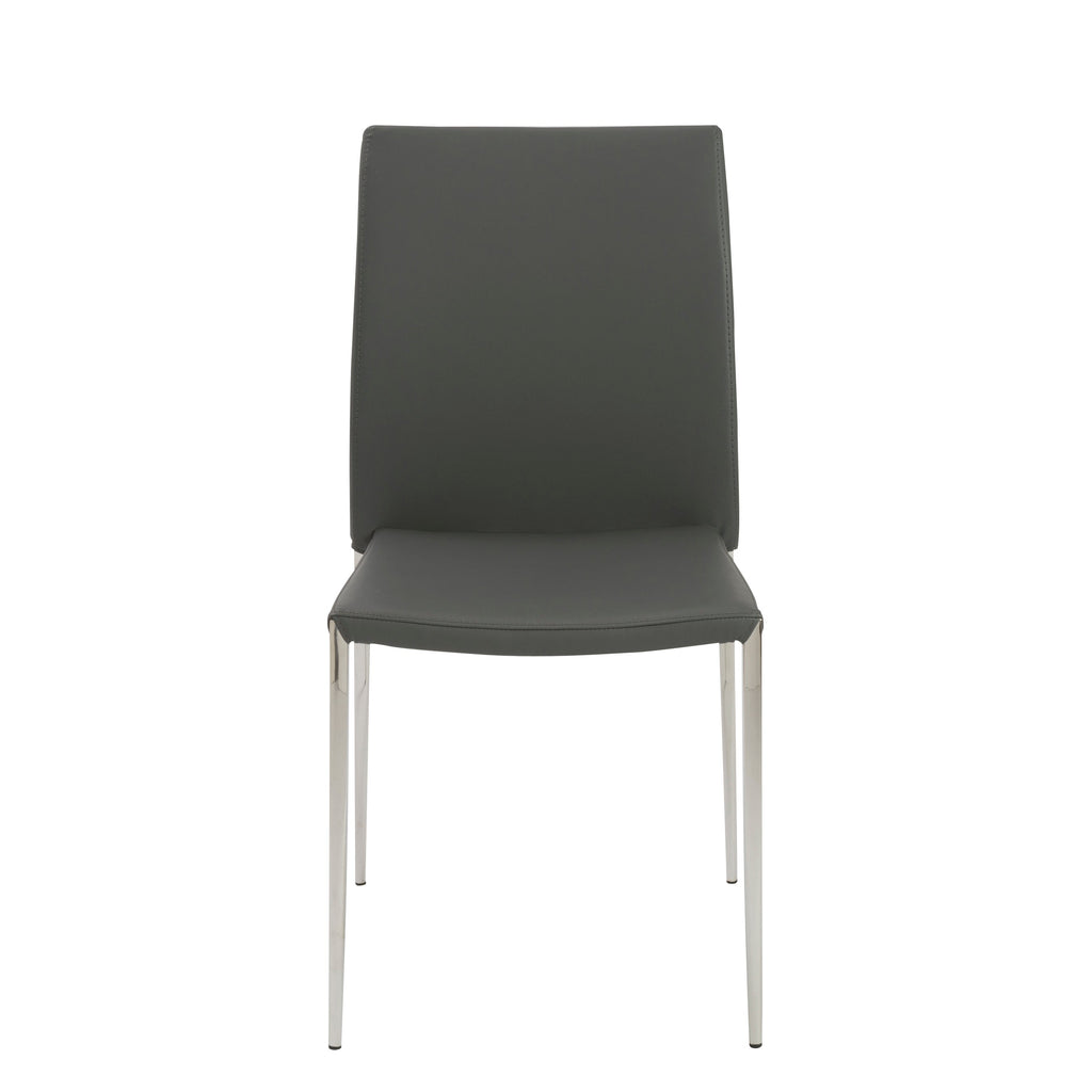 Diana Stacking Side Chair - Grey,Set of 2