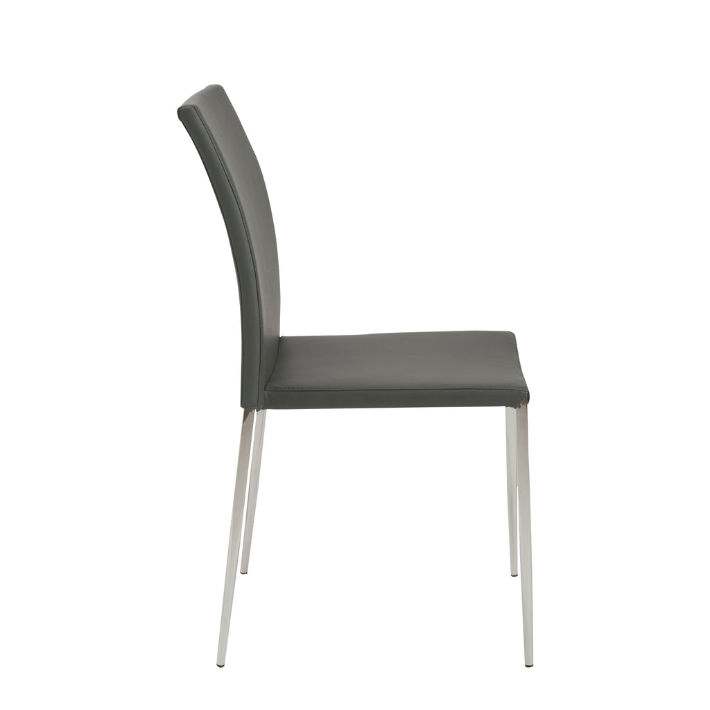 Diana Stacking Side Chair - Grey,Set of 2