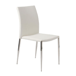 Diana Stacking Side Chair - White,Set of 2