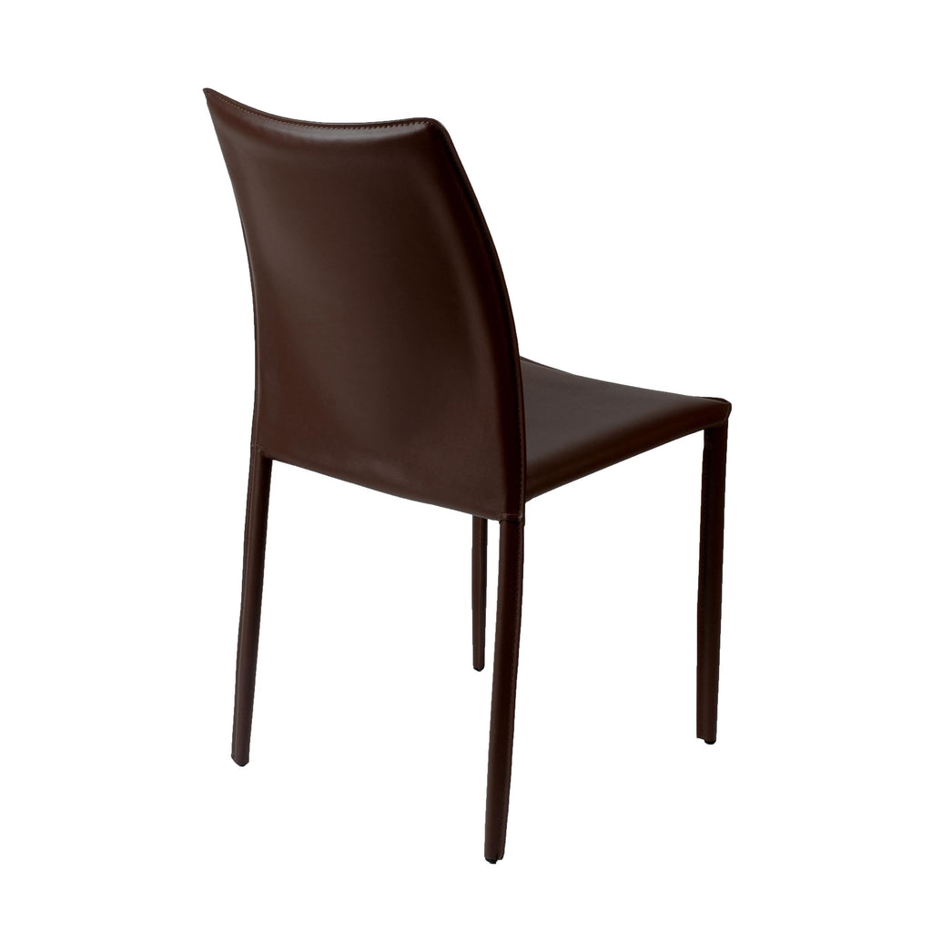 Dalia Stacking Side Chair - Brown,Set of 2