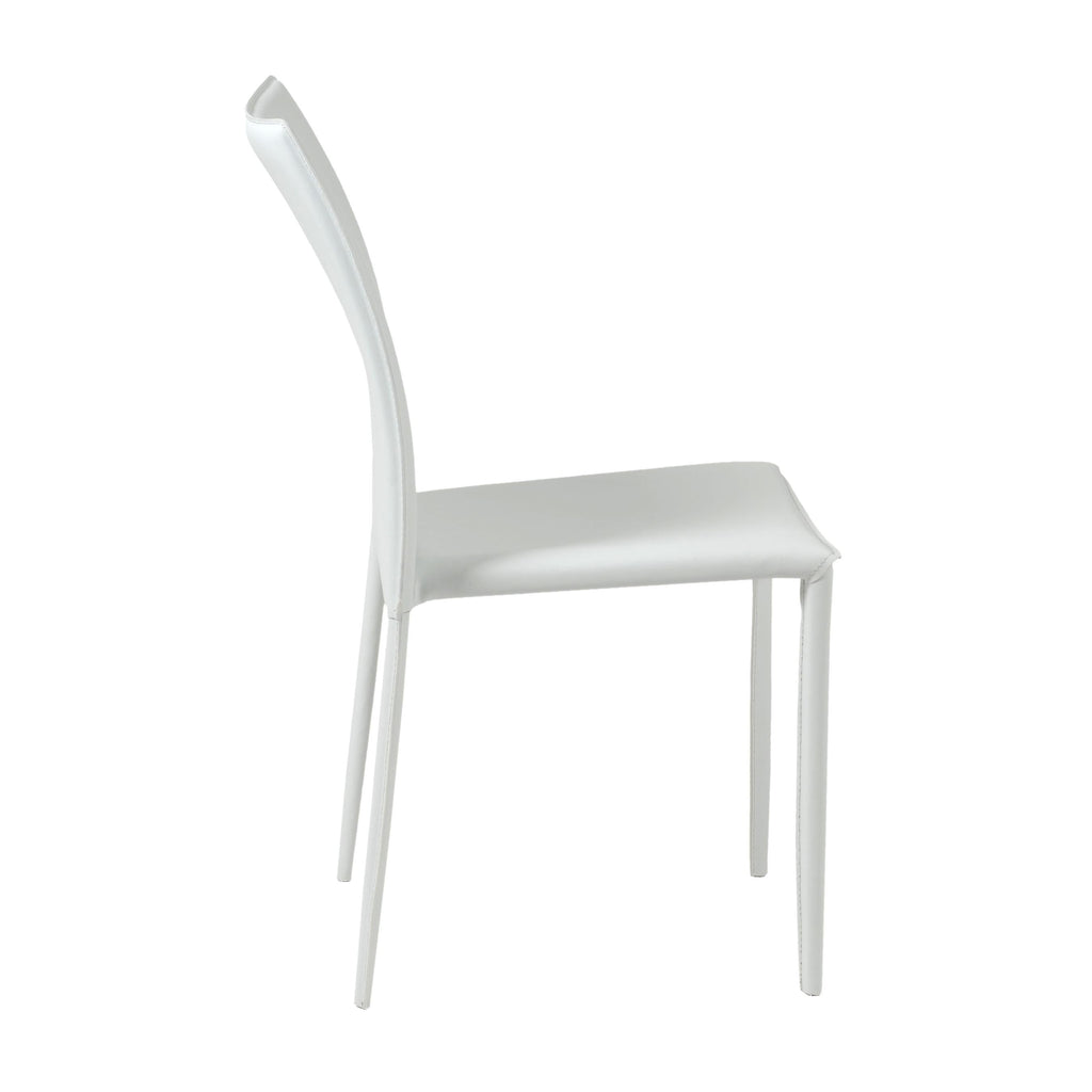 Dalia Stacking Side Chair - White,Set of 4