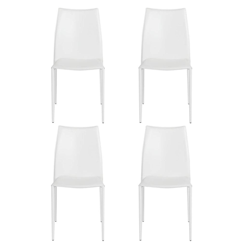 Dalia Stacking Side Chair - White,Set of 4