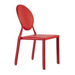Isabella Stacking Side Chair - Red,Set of 2