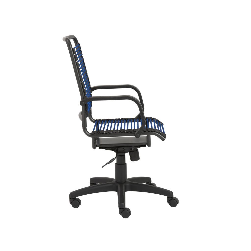 Bradley Bungie Office Chair - Blue,Graphite Frame