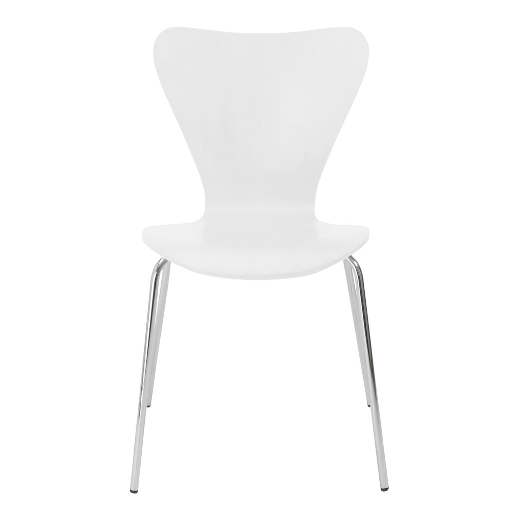 Tendy Stacking Side Chair - White,Set of 4