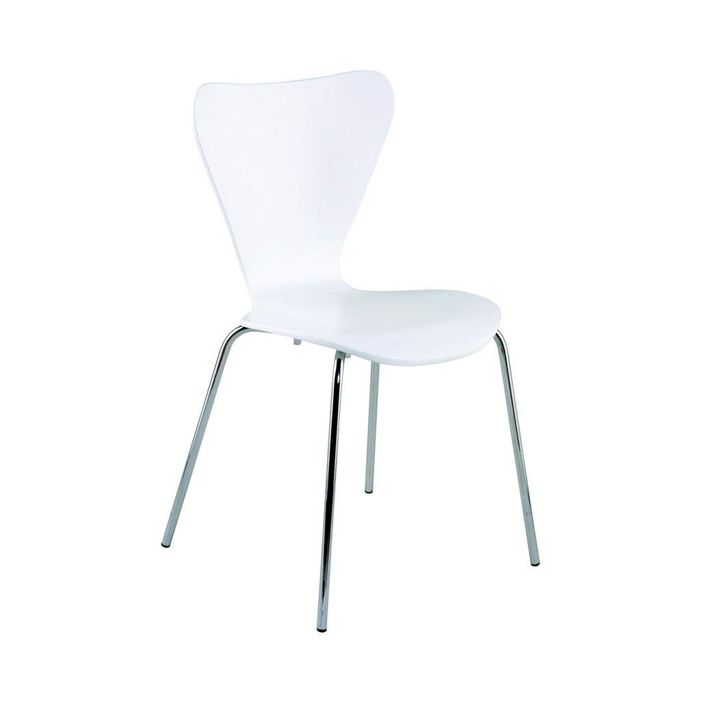 Tendy Stacking Side Chair - White,Set of 4