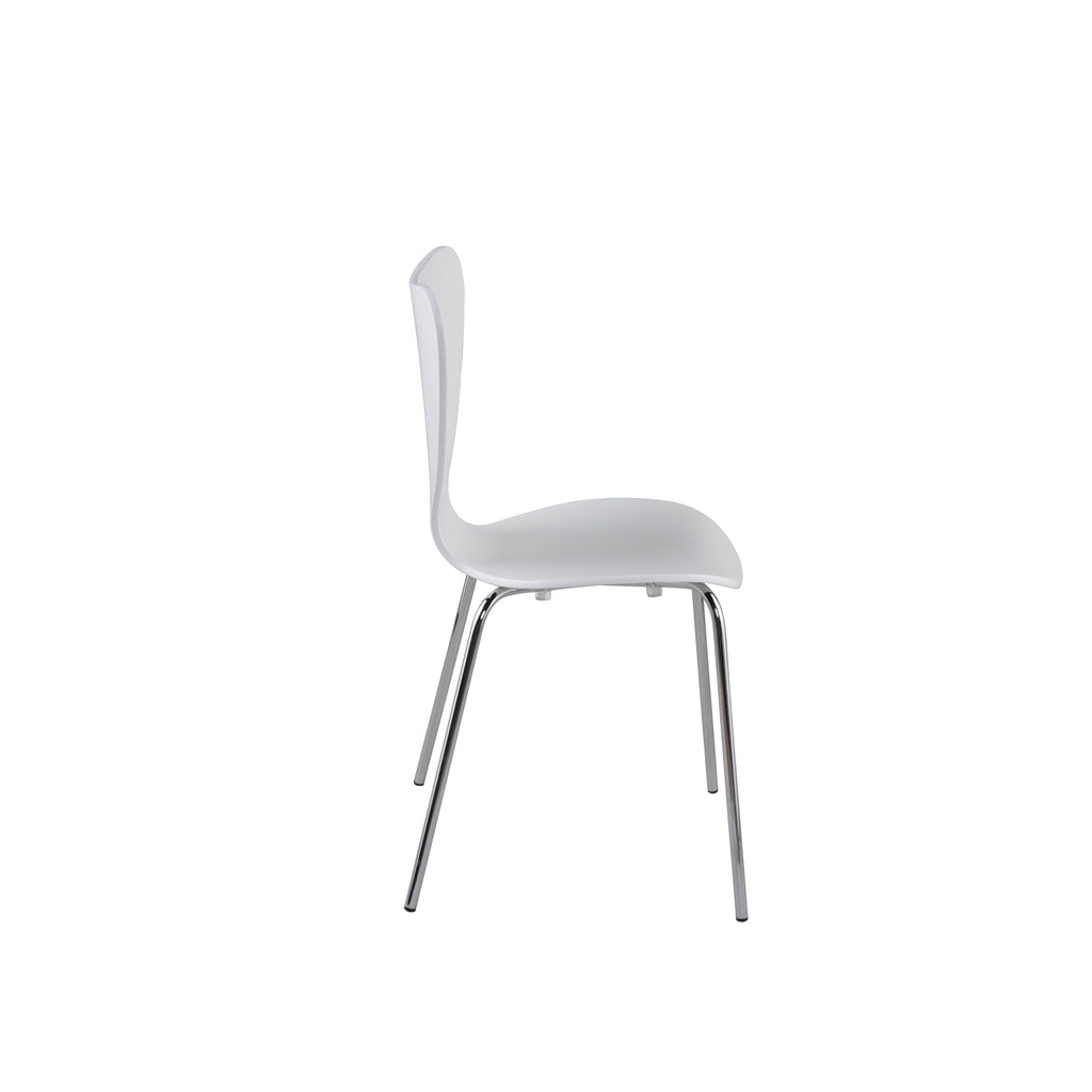 Tendy Stacking Side Chair - White,Set of 4